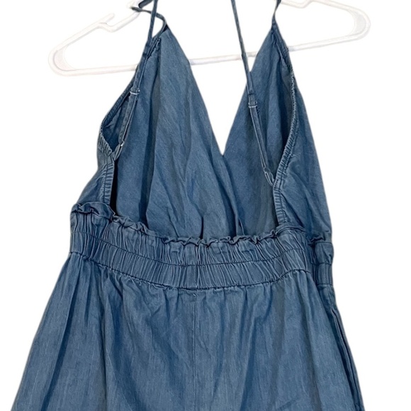 Thread Story Blue Denim Jumpsuit with Adjustable Straps - Size Large - Picture 7 of 11